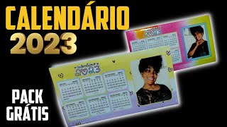 CALENDÁRIO DE MESA COM FOTO 2023  PACK GRÁTIS [upl. by Gyatt]