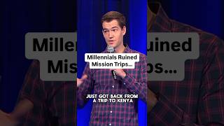 Millennials ruined mission trips standupcomedy comedyshorts churchmemes comedyreels [upl. by Anoynek]