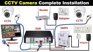 CCTV Camera Complete Installation with DVR TheElectricalGuy [upl. by Wake]