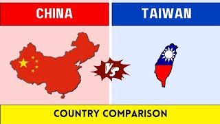 CHINA vs TAIWAN country comparison 2024 [upl. by Heloise900]