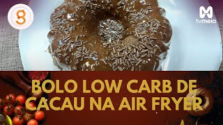 Aprenda a fazer Bolo low carb de cacau na Air Flyer [upl. by Amein]