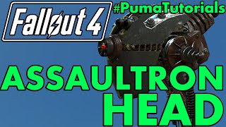 FALLOUT 4 Unique Weapons Guide  How to get the Salvaged Assaultron Head PumaTutorials [upl. by Ahsia952]