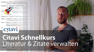 Literaturverwaltung mit CITAVI Schnellkurs in 35min – Tutorial für wissenschaftliche Arbeiten [upl. by Kevon]