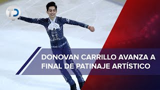 ¡Donovan Carrillo va por medalla Avanza a la final de patinaje artístico en Beijing [upl. by Donaldson743]