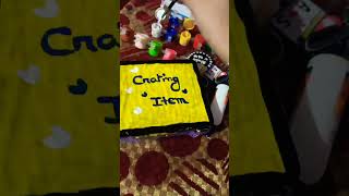 crafting box colour and craft items with m seal💌💜🤍 [upl. by Derreg]