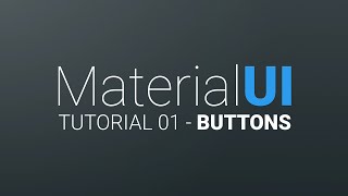 MaterialUI Tutorial 01  Buttons [upl. by Enaywd]