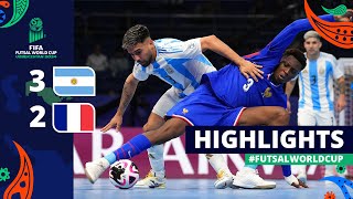 Argentina v France  FIFA Futsal World Cup 2024  Semifinals  Highlights [upl. by Winn]