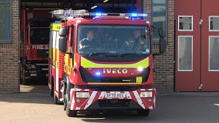 RETAINED PUMP TURNOUT  KFRS Ashford Retained Pump turnout [upl. by Easton814]