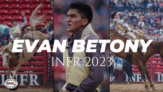 Evan Betony  INFR Bareback World Champion 2023 [upl. by Atnohsal]