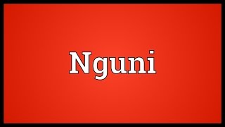 Nguni Meaning [upl. by Gomar]