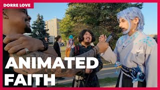 Dorre Love talks with a Muslim dressed like Chun Li [upl. by Euqinemod939]