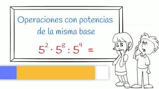 Operaciones con potencias de la misma base [upl. by Hanae]