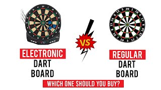 Electronic Dart Board vs Regular Dart Board [upl. by Eilliw316]