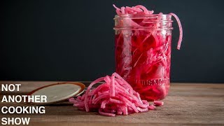 how to make PICKLED RED ONIONS [upl. by Lem951]