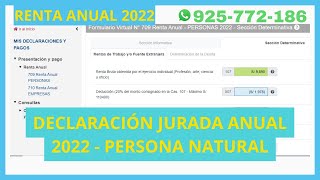 Declaración Anual 2022 Renta de Cuarta Categoría y Quinta Categoría SUNAT 2023 [upl. by Ahtnama922]