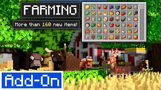 FARMING  Minecraft Marketplace Addon  Showcase [upl. by Nahte]