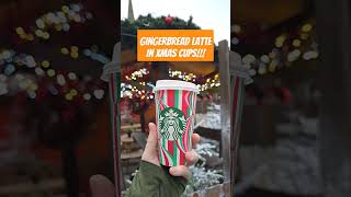 starbuckscoffee christmas gingerbreadlatte starbucksmerchandise xmas2024 birmingham its time [upl. by Redford]