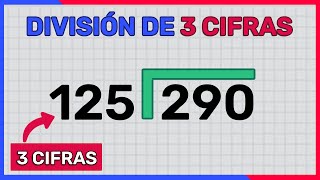 CÓMO DIVIDIR POR 3 CIFRAS División de 3 cifras [upl. by Seldon]