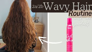 2a2b Wavy Hair Routine using one product [upl. by Yenobe]