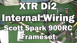 Di2 Internal Wiring in Scott Spark 900 Frame [upl. by Akit377]