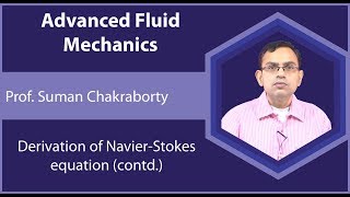 Lecture 16 Derivation of Navier  Stokes Equation Contd [upl. by Aredna758]