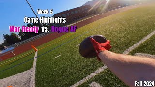 War Ready vs Rogue AF Highlights POV  CCAFF 2024 Fall Week 5 [upl. by Hump15]