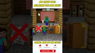 Ayo bantu bocil Zombie melarikan diri dari ayah‼️😱shorts minecraft game funny trending [upl. by Nirroc578]