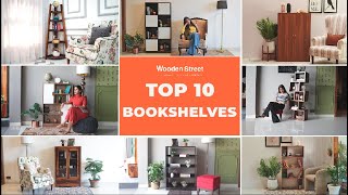 Top 10 Bookshelves  Modern Bookshelves Design  Study Furniture  Woodenstreet 2023 [upl. by Saimerej]