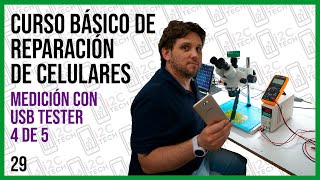 29 CURSO DE REPARACION DE CELULARES Cómo revisar un teléfono que no carga con USB TESTER 🔋📱👌 [upl. by Enaile498]