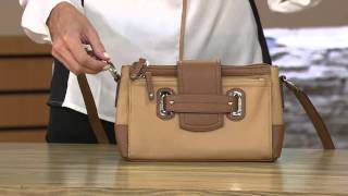 Tignanello Perfect Pockets Pebble Leather Crossbody with Leah Williams [upl. by Shien]