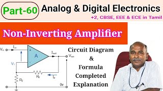 Noninverting Operational Amplifier in tamil [upl. by Truk305]