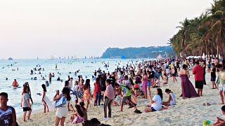 Look This is BORACAY White Beach on November 12 2024 500pm Walk Sunset Time Daming Tao [upl. by Atsirhcal]