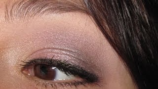 Einfaches Augen Make Up für braune Augen mit 2 Pinseln in Rosa amp Grün [upl. by Holey]