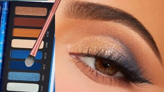 blue eye makeup tutorial  soft blue color eyes makeup  eye makeup  blue dress makeup [upl. by Beffrey]