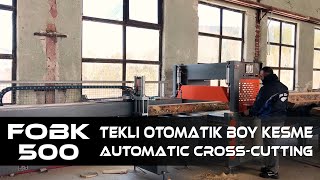 Automatic CrossCutting Saw Machine │ Otomatik Boy Kesme Makinesi │ FORM MACHINE [upl. by Asiat]