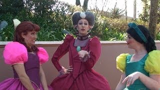 Anastasia Drizella and Lady Tremaine Look for Eligible Suitors in Epcot Suprise Meet amp Greet [upl. by Garrick]