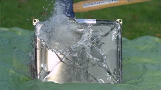 Sledgehammer vs TV tube in Slow Motion  The Slow Mo Guys [upl. by Aluk]