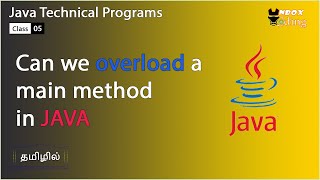 Can we overload main method in java with Example in Tamil  UNBOX CODING [upl. by Verge]