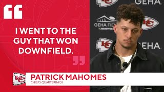 Patrick Mahomes has NO regrets after lategame throw to Marquez ValdesScantling  CBS Sports [upl. by Lister618]