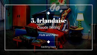 5 Irlandaise  Claude Bolling  Backing track for flute [upl. by Saihttam]