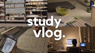 study vlog 📝 first day of school senior year muji stationery notetaking the umbrella academy [upl. by Asennav452]