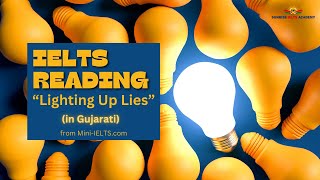 IELTS Reading Test  Lighting up the lies from MiniIELTScomIn Gujarati Link in description [upl. by Ternan]