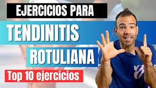 🔥EJERCICIOS para TENDINITIS ROTULIANA👉🏻Los mejores ejercicios para el DOLOR de RODILLA⚠️PASO a PASO [upl. by Retrak]