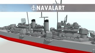 Naval Art  Custom US Cruiser Showcase [upl. by Aillimat]