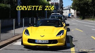 2015 Corvette Z06 Revs acceleration sound and a small powerslide [upl. by Anaicul211]