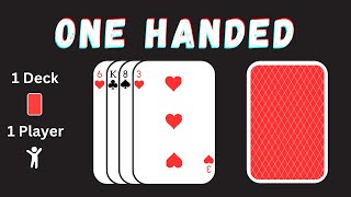 How to Play One Handed Solitaire [upl. by Engleman]