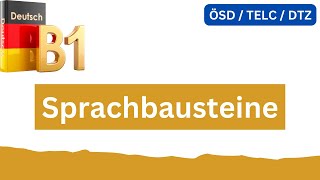 Sprachbausteine B1 TELC  ÖSD  DTZ Teil 2  Deutschprüfung [upl. by Fechter939]