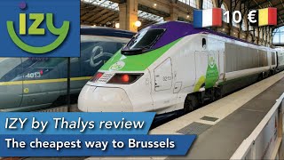 IZY High Speed Train review  Paris to Brussels for 10€ at 300 kmh [upl. by Jehiah308]