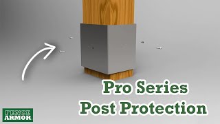 Fence Armor Post Guard  Pro Series Post Protector 6x4 Post  Fence Armor [upl. by Nan]