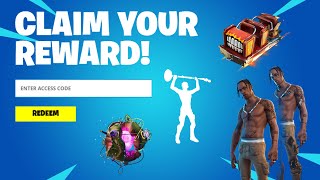 HOW TO GET FREE ASTRONOMICAL REWARDS IN FORTNITE Fortnite X Travis Scott [upl. by Lynna]